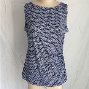 Jones New York Sleeveless side zippered top